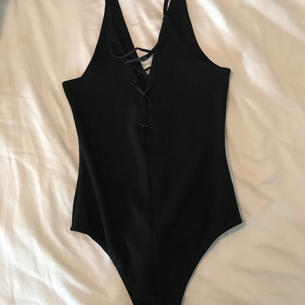 Express lace up bodysuit